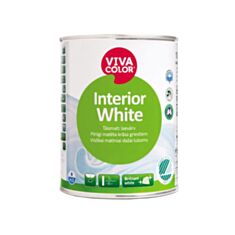 Інтер'єрна фарба вододисперсійна Vivacolor White біла 1 л - фото