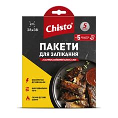Пакет для запекания Chisto с термоклипсами 5 шт - фото