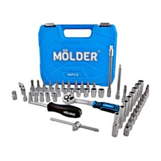 Набір інструментів професійний Molder MT60056 в кейсі 1/4" 56 шт - фото