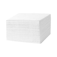 Серветки паперові Papero NL017 1/4  33*33 см 100 шт білі - фото