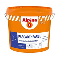 Фарба фасадна акрилова Alpina EXPERT Fassadenfarbe біла 10 л - фото
