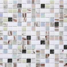 Мозаїка Vivacer GLmix24 32,7*32,7 см світло-перламутрова - фото