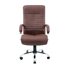 Кресло для руководителей Richman Орион хром М1 коричневое - фото