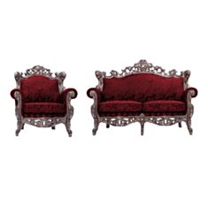 Комплект мягкой мебели Луара красный - фото