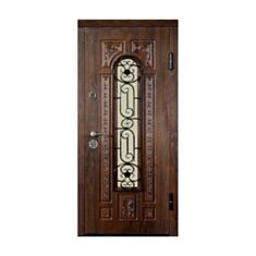 Двері металеві Міністерство Дверей Vinorit ПВ-139 полімер/дуб темний 96*205 см праві - фото