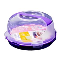 Тортівниця Ucsan Plastik Cake Box with Ice Pack Space 804M-e-purple 34,5*18 см - фото