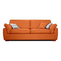 Диван Лион нераскладной оранжевый - фото