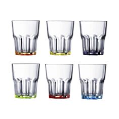Набір низьких склянок Luminarc New America Bright Colors J8933/1 270 мл 6 шт - фото