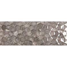 Плитка Ecoceramic Ariana graphite RLV декор 25*70 см графіт - фото