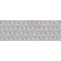 Плитка для стен Casa Ceramica Ateler gris Decor 2 25*75 см светло-серая - фото