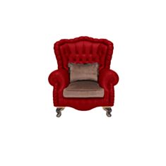 Кресло Дарио красный - фото
