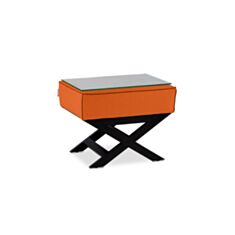 Столик прикроватный низкий DLS Гоген оранжевый - фото