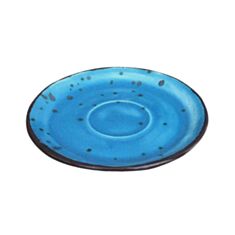 Блюдце Manna ceramics Тиффани 4023 14 см синее - фото