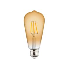Лампа світлодіодна Horoz Electric Rustic L 001-029-0006 Filament LD 6W 2200K E27 - фото