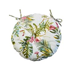 Подушка на стілець кругла Прованс Villa D-40 квіти - фото