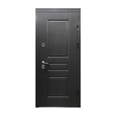 Двері металеві Міністерство Дверей Vinorit 3ПК-198 сіра текстура/біла 86*205 см праві - фото
