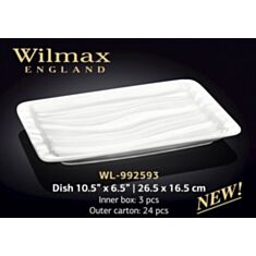 Блюдо прямокутне Wilmax 992593 JapaneseStyle 26,5*16,5 см - фото