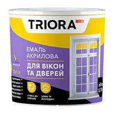 Емаль акрилова Triora для вікон та дверей TR безбарвна 0,75 л - фото