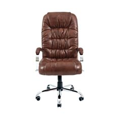 Крісло для керівника Richman Річард М-2 хром роккі 16 коричневе - фото