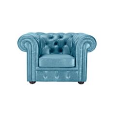Кресло Честер голубой - фото