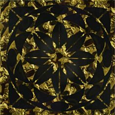 Декор Grand Kerama Тако стекло Леан 6,6*6,6 золото - фото