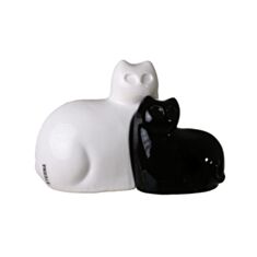 Статуэтка кошки Eterna 2024-2023 черно-белая - фото