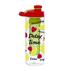 Пляшка для води HEREVIN Strawberry-Detox Twist 161568-002 0,65 л - фото