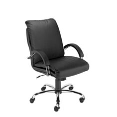 Кресло для руководителей Nadir steel LB chrome (comfort) - фото