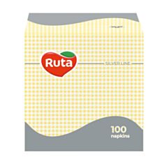 Салфетки бумажные Ruta 100 шт желтые - фото