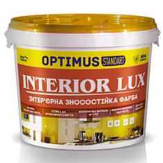 Інтер'єрна фарба акрилова Optimus Interior Lux біла 1,4 кг - фото