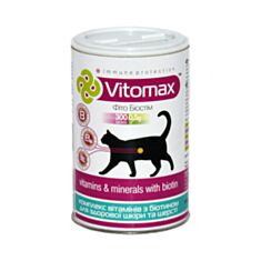 Вітаміни Вітомакс Шерсть для котів 300 таблеток - фото