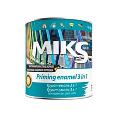 Грунт-эмаль антикоррозионная Miks Color 3 в 1 синяя 2,5 кг - фото