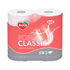 Папір туалетний Ruta Classic Rose 4131 4 шт - фото