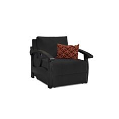 Кресло-кровать Таль-8 черное - фото