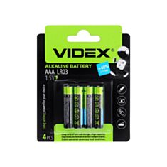 Батарейка Videx 290393 LR03 AAA Blister 4 шт - фото