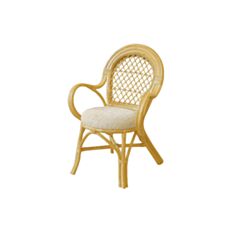 Крісло з м'яким сидінням 0411 А Calamus Rotan мед - фото