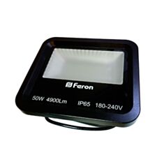 Прожектор Feron LED LL-650 50W 6400K 230V чорний IP65 - фото