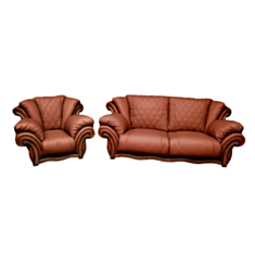 Комплект мягкой мебели Fantom коричневый - фото