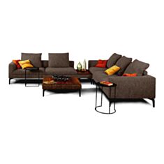 Комплект мягкой мебели Окленд коричневый - фото