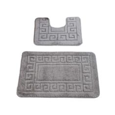 Набір килимків для ванної та туалету Maximus ETHNIC 2504 темно-сірий - фото