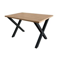 Стол обеденный Металл-Дизайн Тайм 115*75 см дуб античный/черный - фото