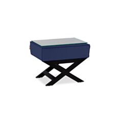 Столик до ліжка низький DLS Гоген синій - фото