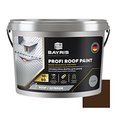 Фасадна фарба акрилова Bayris Profi Roof Paint матова коричнева 10 кг - фото