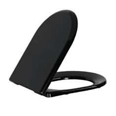 Сидіння для унітазу Creavit Terra Soft-Close чорне - фото