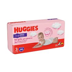 Подгузники-трусики детские Huggies Girl размер 3 6-11 кг 44 шт - фото