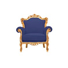 Кресло Нивель синий - фото