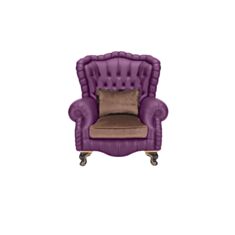Кресло Дарио фиолетовый - фото