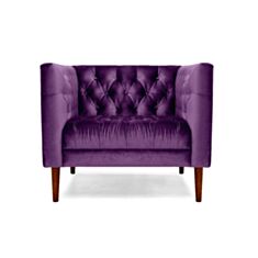 Кресло Кембридж фиолетовое - фото
