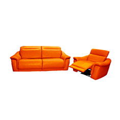 Комплект м'яких меблів Dallos помаранчевий - фото