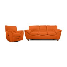Комплект м'яких меблів Турин помаранчевий - фото
